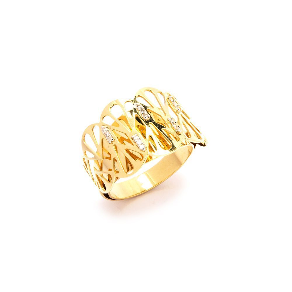 Anel Elegance em Ouro 18 Kilates - 23879